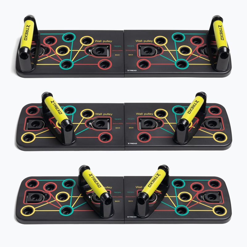 Platformă multifuncțională cu mânere XTREXO pliabilă TXO-B4Z044-BK negru 3