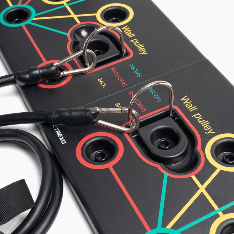 Platformă multifuncțională cu mânere și extensorXTREXO pliabilă TXO-B4Z045-BK negru 14