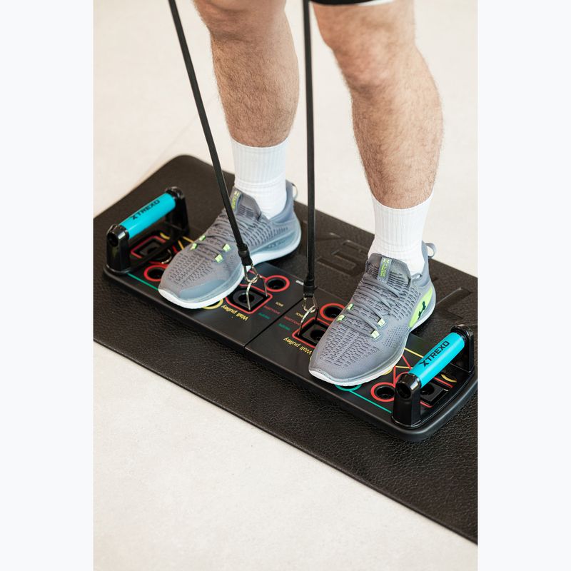 Platformă multifuncțională cu mânere și extensorXTREXO pliabilă TXO-B4Z045-BK negru 10