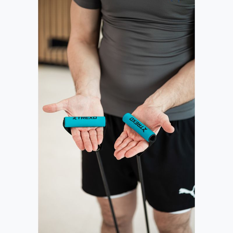 Platformă multifuncțională cu mânere și extensorXTREXO pliabilă TXO-B4Z045-BK negru 8