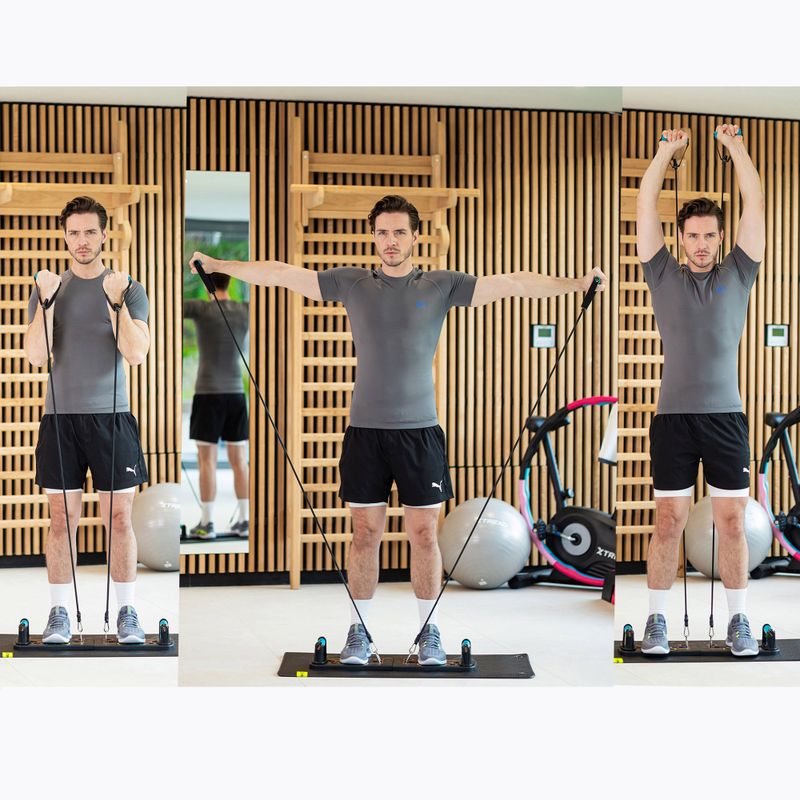 Platformă multifuncțională cu mânere și extensorXTREXO pliabilă TXO-B4Z045-BK negru 5