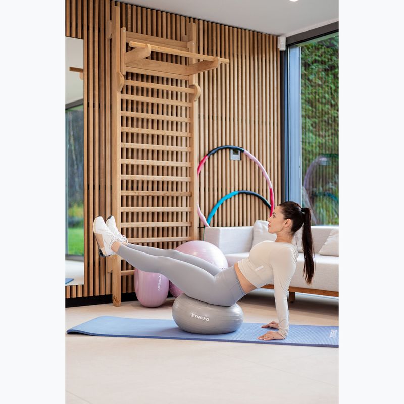 Minge de gimnastică XTREXO Donut TXO-B4Z073-GY 50 cm gri 3