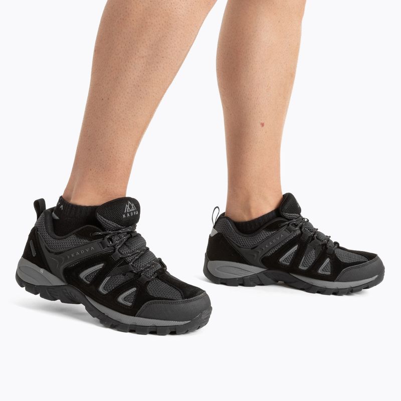 Încălțăminte trekking pentru bărbați KADVA Traver Low WaterProof negru 3