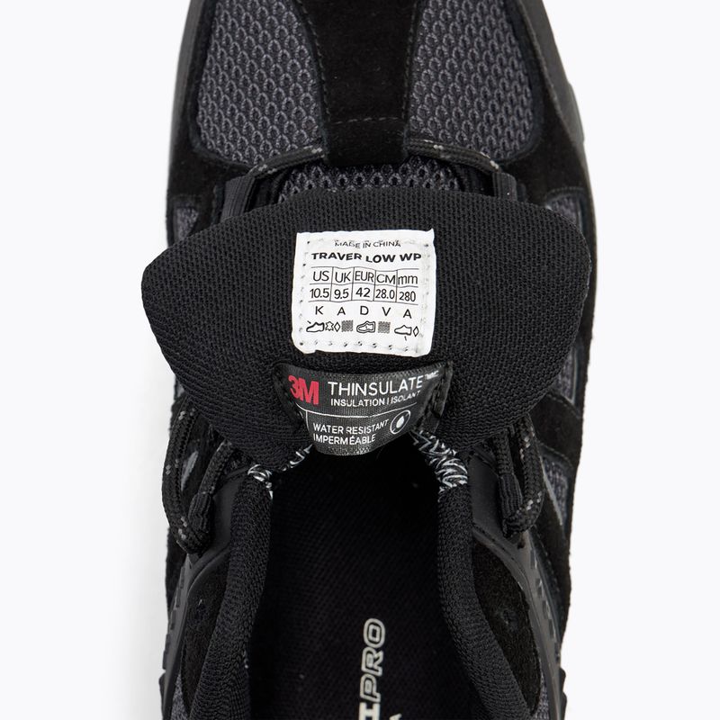 Încălțăminte trekking pentru bărbați KADVA Traver Low WaterProof negru 12