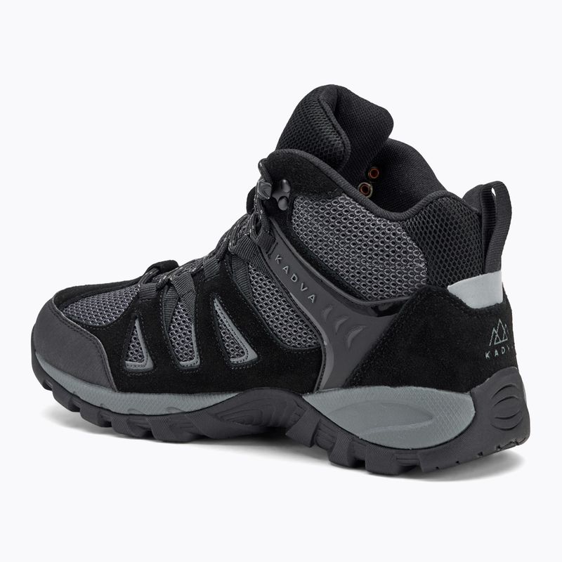 Încălțăminte de drumeție pentru bărbați KADVA Traver Mid WaterProof negru 4