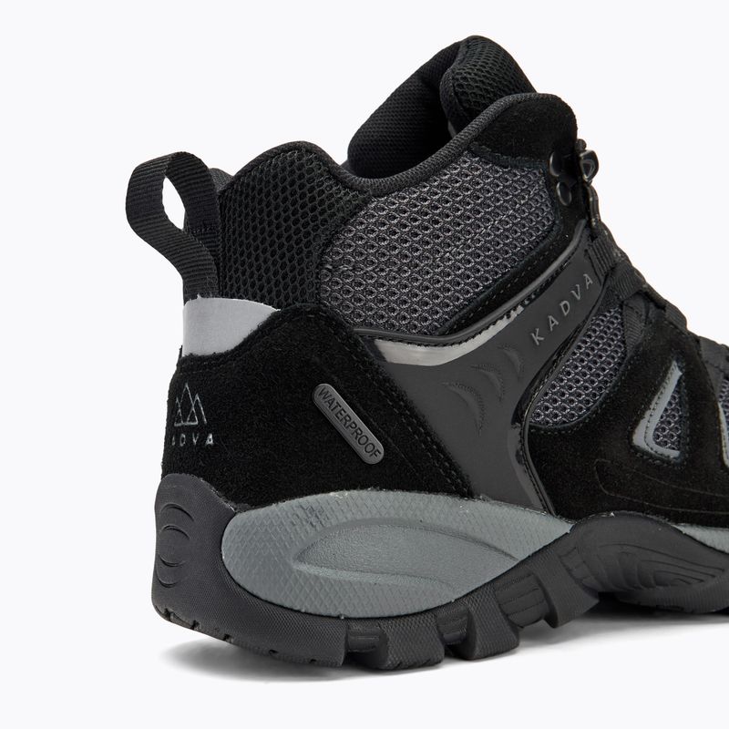 Încălțăminte de drumeție pentru bărbați KADVA Traver Mid WaterProof negru 9