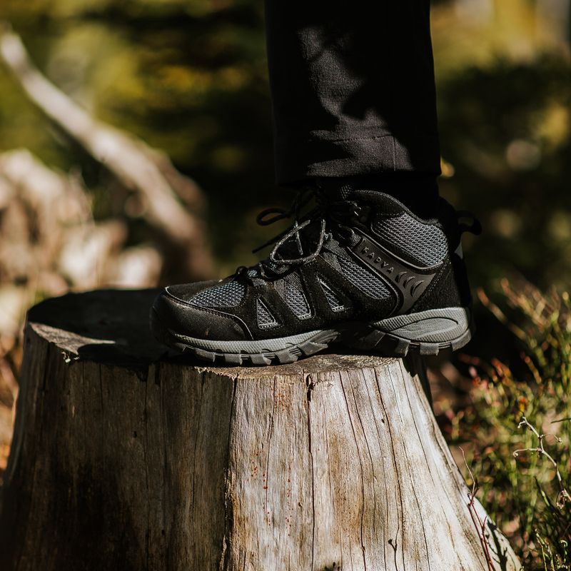 Încălțăminte de drumeție pentru bărbați KADVA Traver Mid WaterProof negru 3