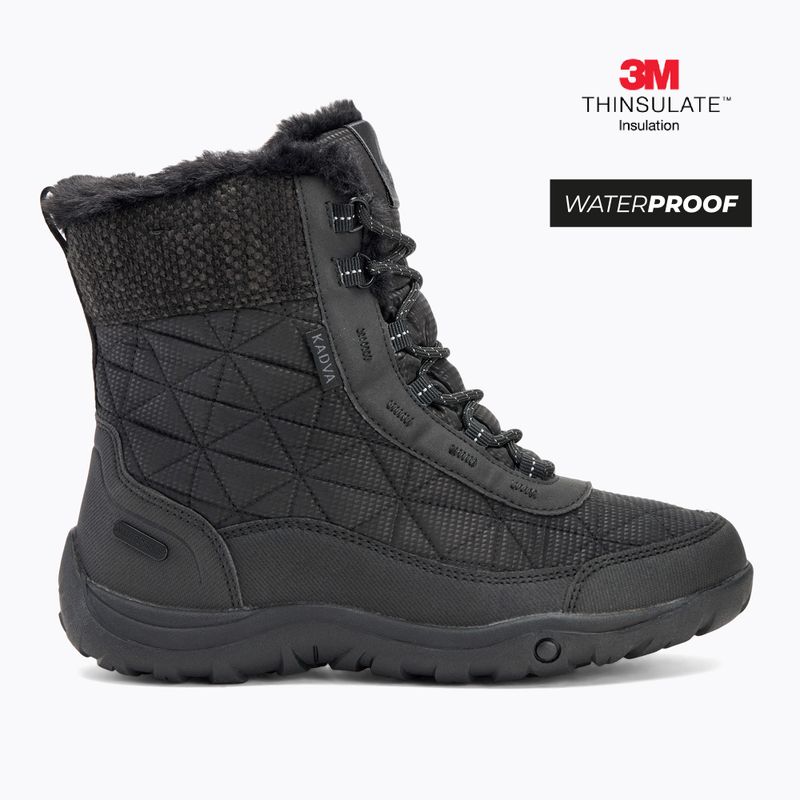 Ghete de damă KADVA Rava Mid WaterProof 3M Thinsulate negru 2