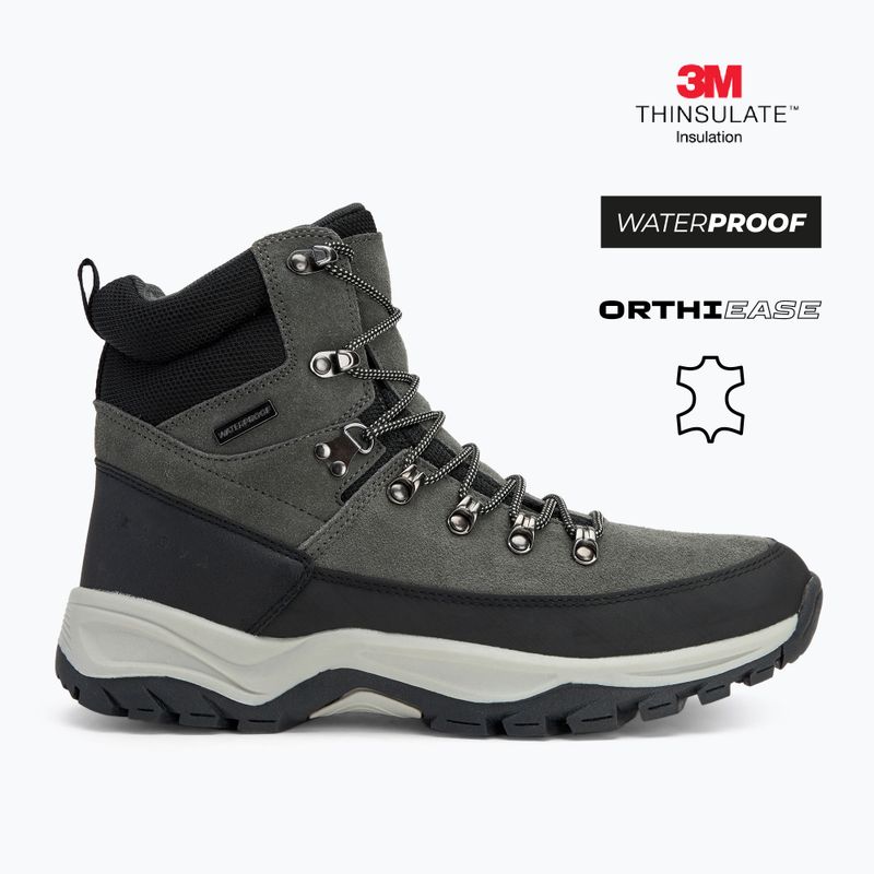 Încălțăminte trekking bărbați KADVA Adven Mid WaterProof gri 2