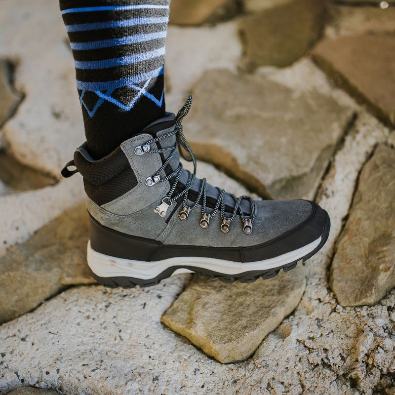 Încălțăminte trekking bărbați KADVA Adven Mid WaterProof gri 4