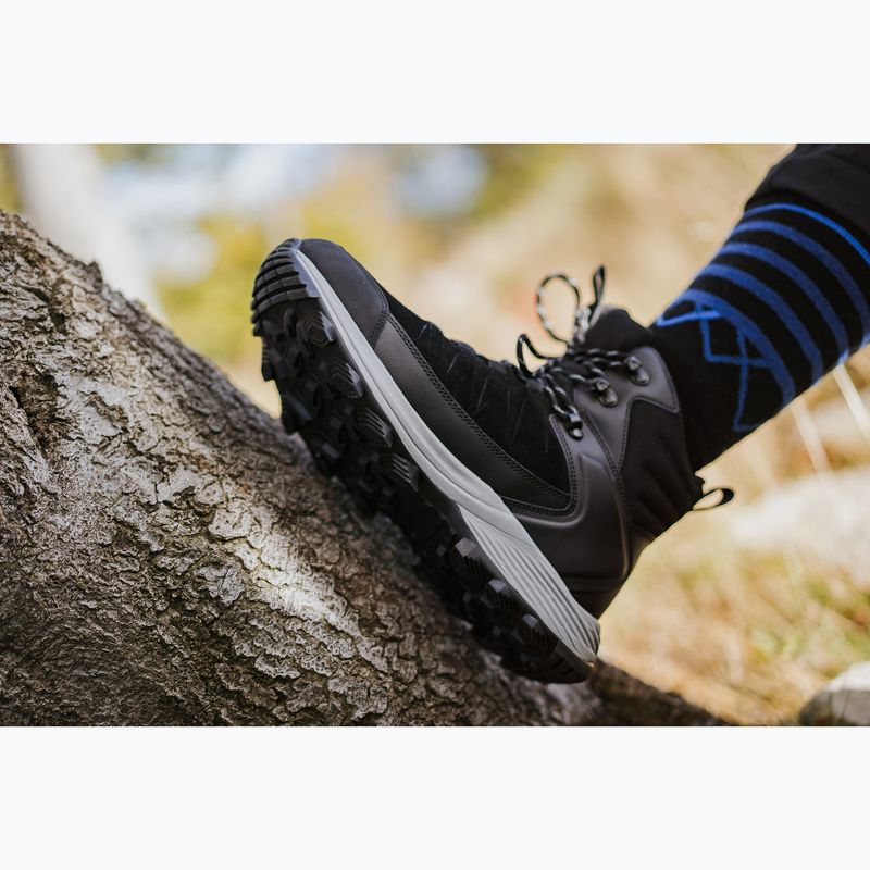 Încălțăminte de drumeție pentru bărbați KADVA Ascent Mid WaterProof negru 9