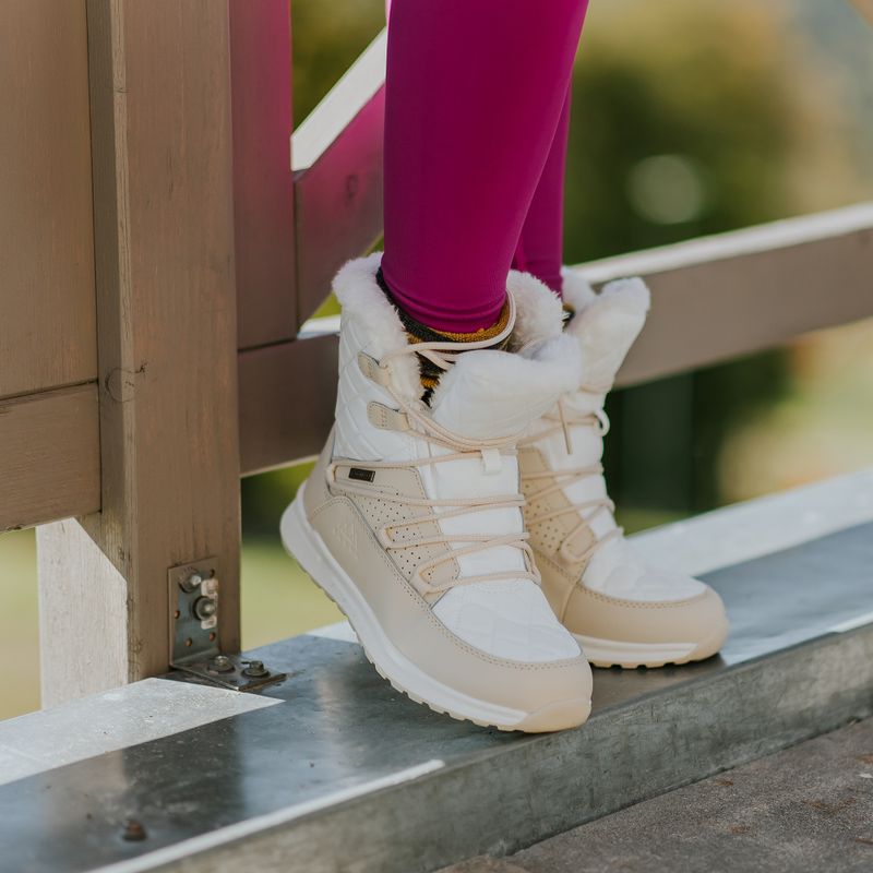 Cizme de iarnă călduroase pentru femei KADVA Summit Mid WaterProof 3M Thinsulate alb 4