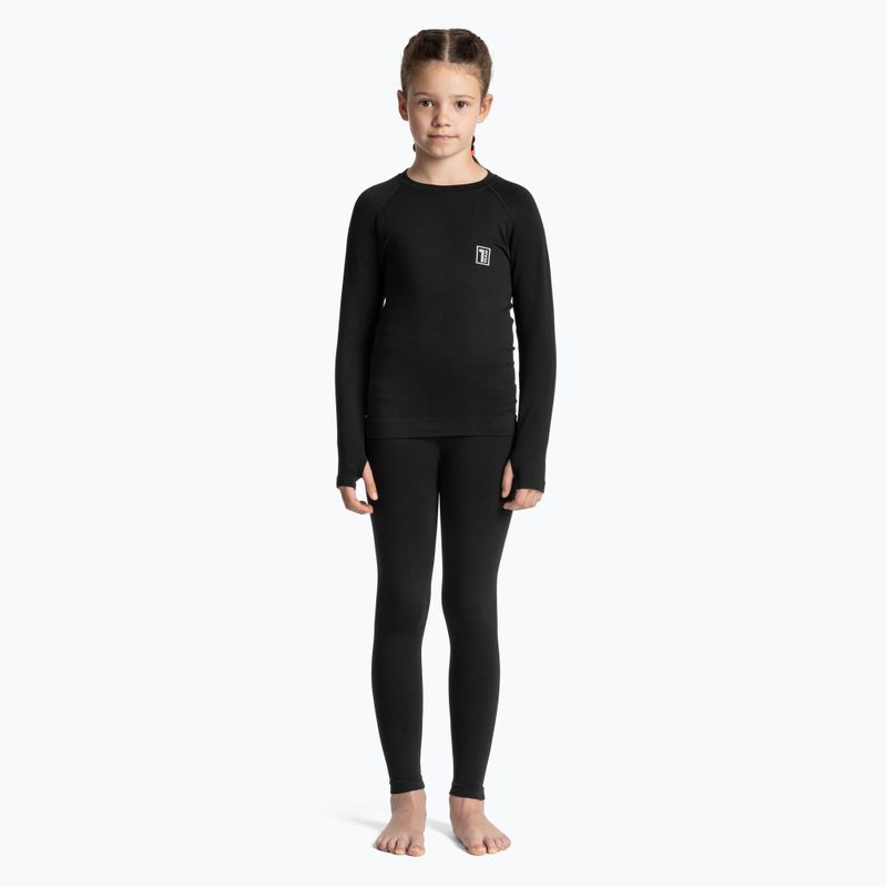 Set de lenjerie termoactivă pentru copii OneTeam Achill Jr Set negru 2