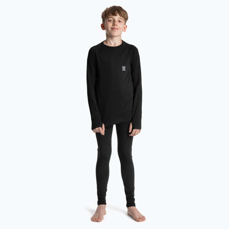 Set de lenjerie termoactivă pentru copii OneTeam Achill Jr Set negru 18