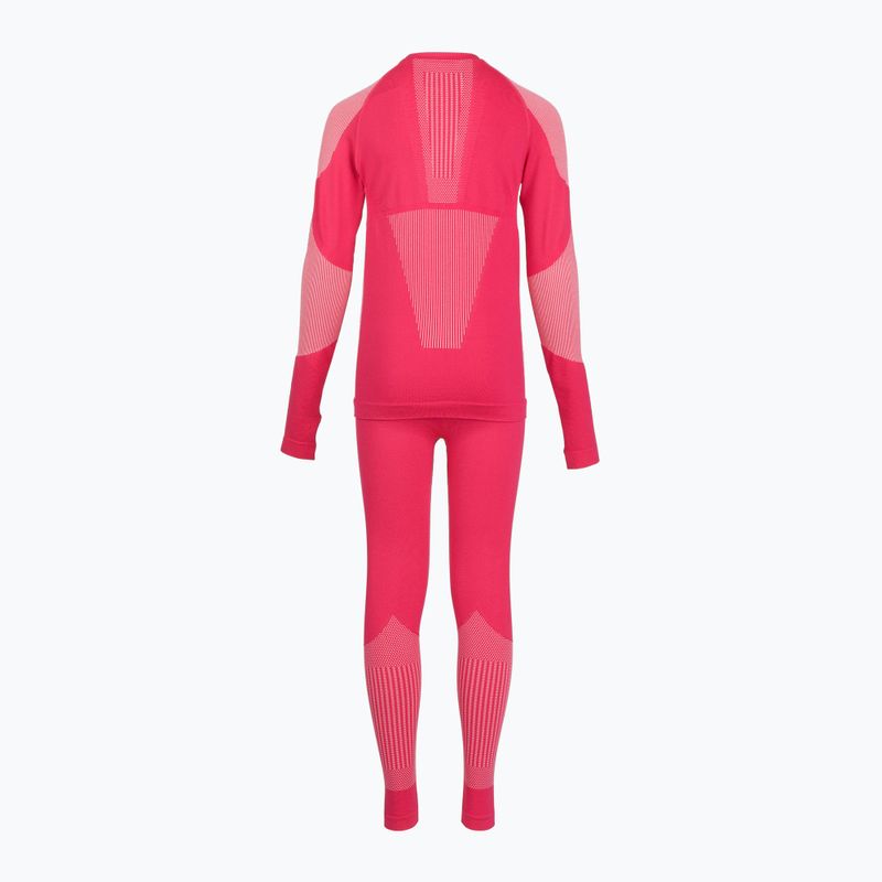 Set complet de lenjerie termică pentru copii KADVA Frosty Jrg Set fără cusături roz 9