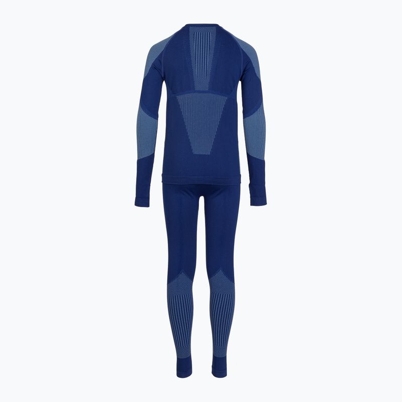Set complet de lenjerie termică pentru copii KADVA Frosty Jrb Set, fără cusături, bleumarin 9