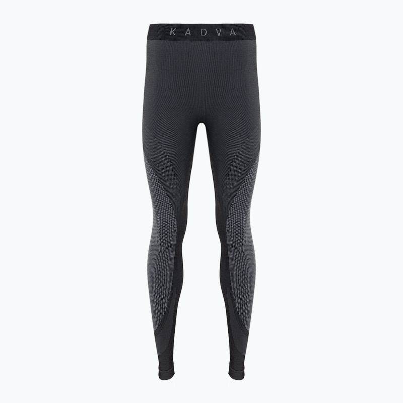 Set de lenjerie termică pentru femei KADVA Streif W Set, fără cusături, negru 19