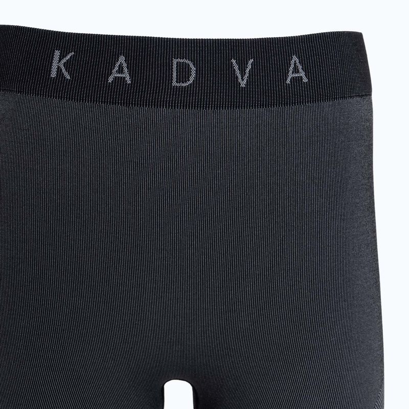 Set de lenjerie termică pentru femei KADVA Streif W Set, fără cusături, negru 21