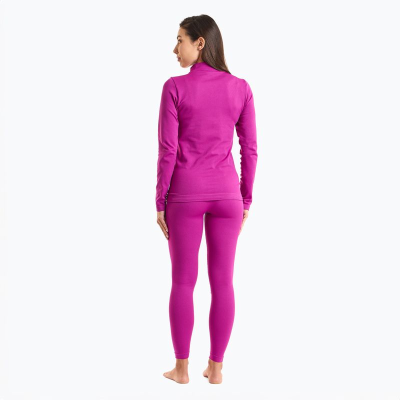 Set de lenjerie termică pentru femei KADVA Glacier W Set fără cusături fucsia 2