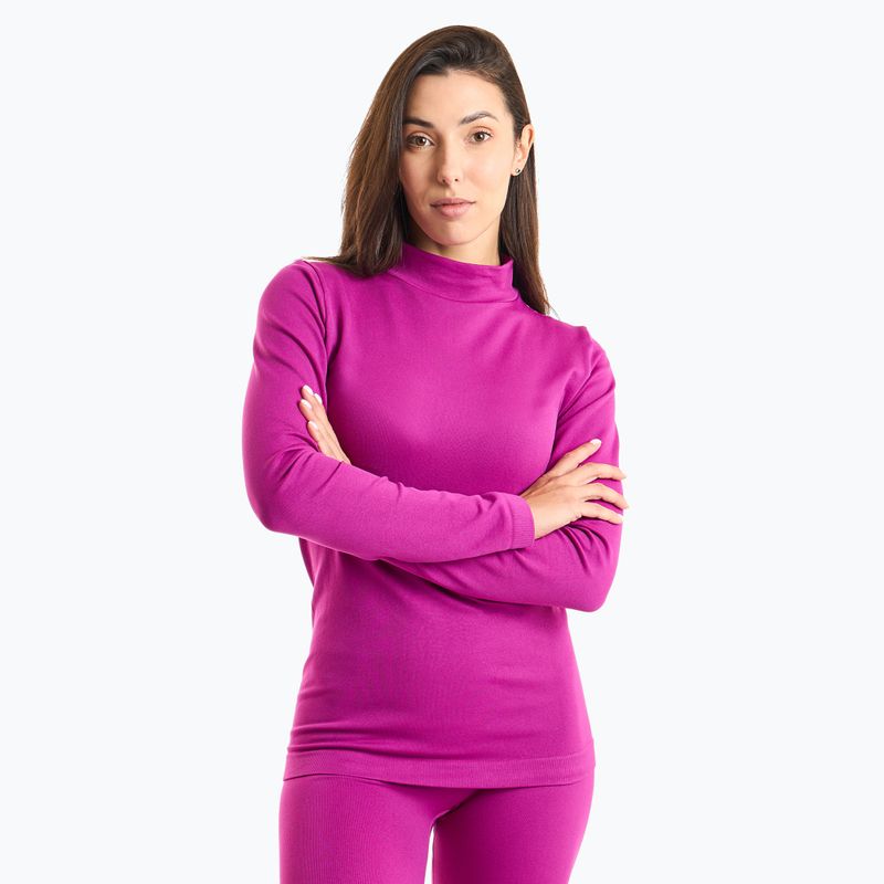 Set de lenjerie termică pentru femei KADVA Glacier W Set fără cusături fucsia 3