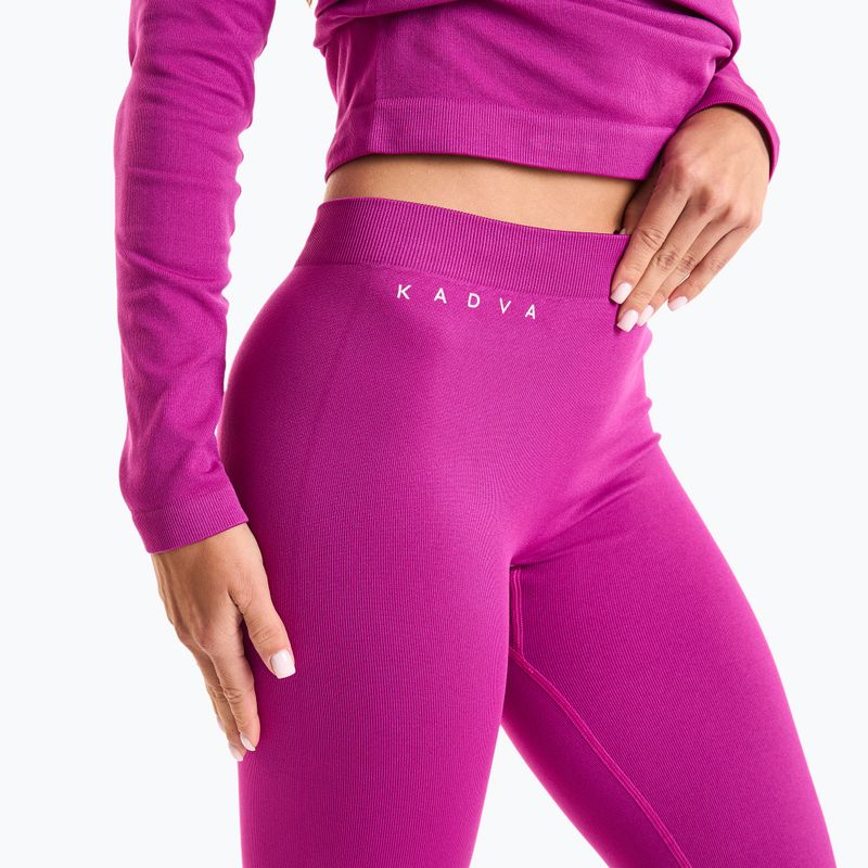 Set de lenjerie termică pentru femei KADVA Glacier W Set fără cusături fucsia 7
