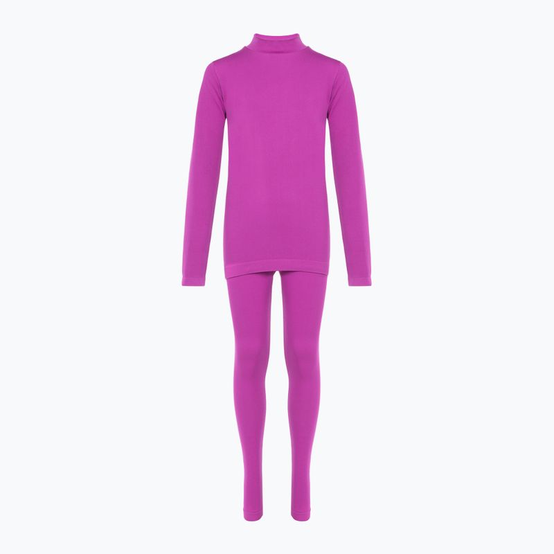 Set de lenjerie termică pentru femei KADVA Glacier W Set fără cusături fucsia 13