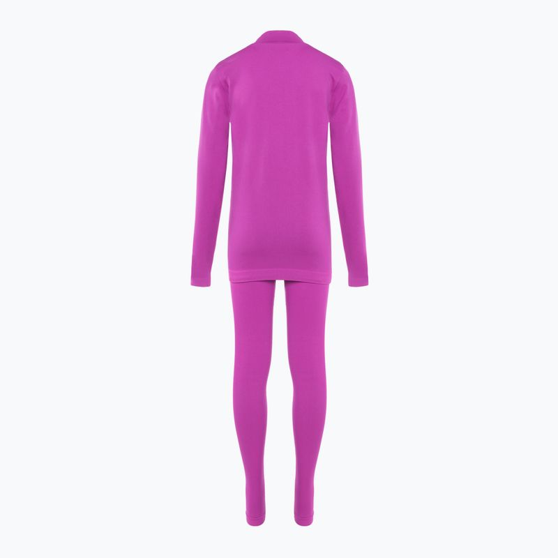 Set de lenjerie termică pentru femei KADVA Glacier W Set fără cusături fucsia 14