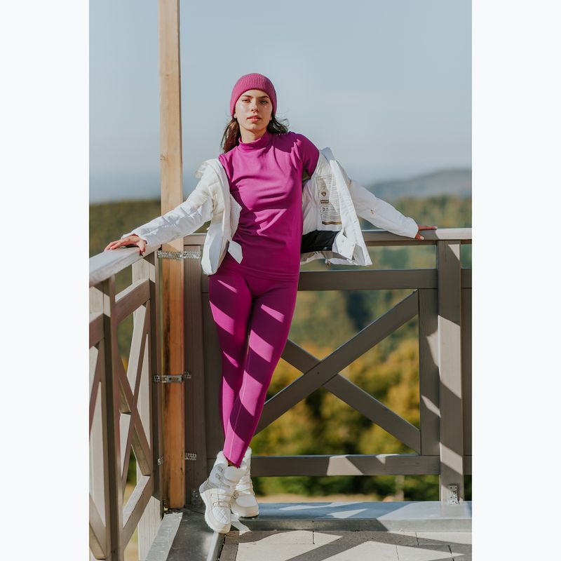 Set de lenjerie termică pentru femei KADVA Glacier W Set fără cusături fucsia 9