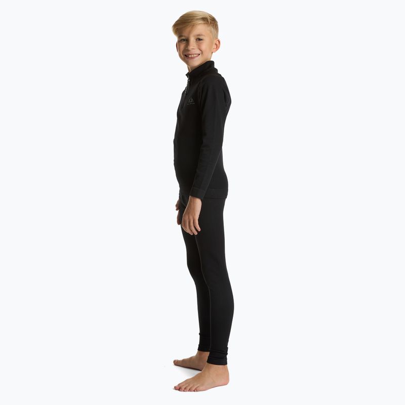 Set de lenjerie termică pentru copii KADVA Tyros Set Jr fără cusături negru 2