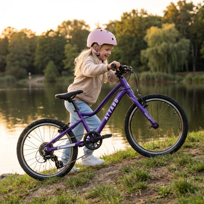 Bicicleta pentru copii ATTABO EASE 20" violet 5