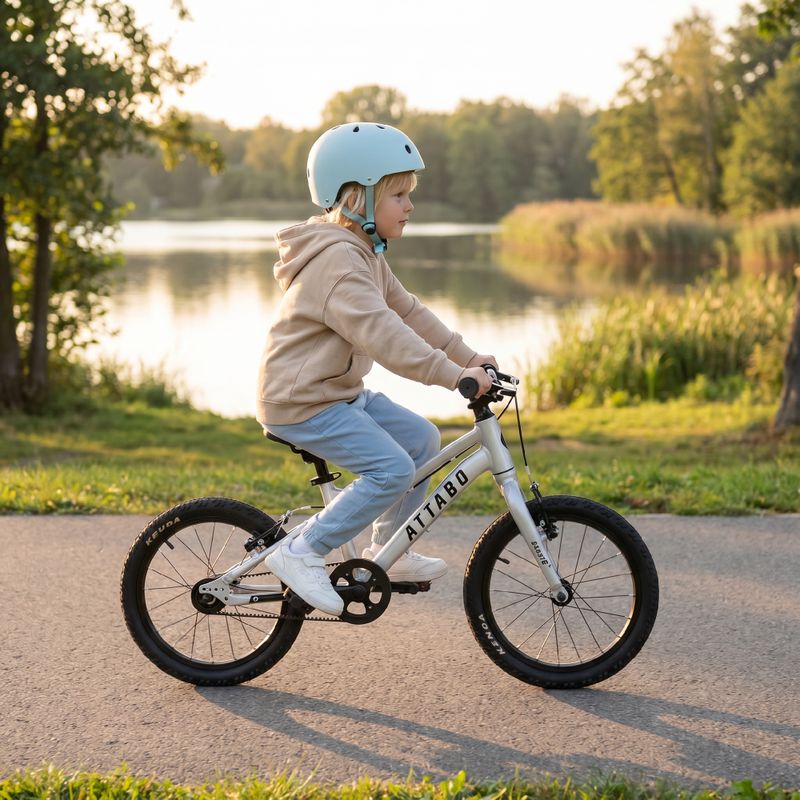 Bicicleta pentru copii ATTABO EASE 16" B argintiu 4