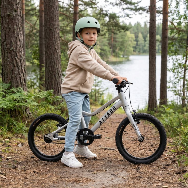 Bicicleta pentru copii ATTABO EASE 16" B argintiu 6