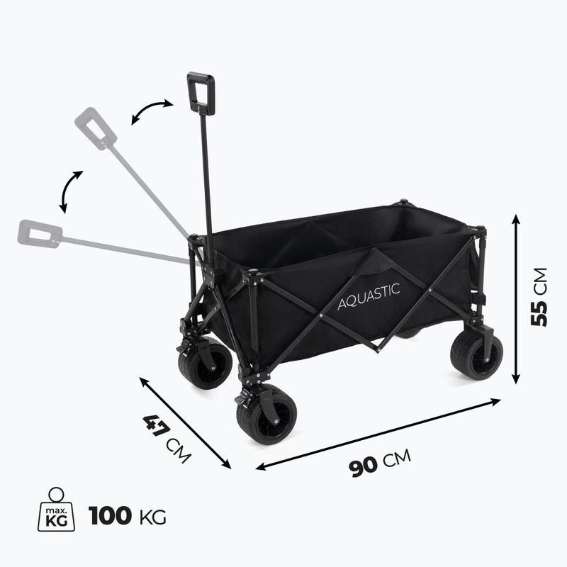 Cărucior de transport AQUASTIC Caro negru 8