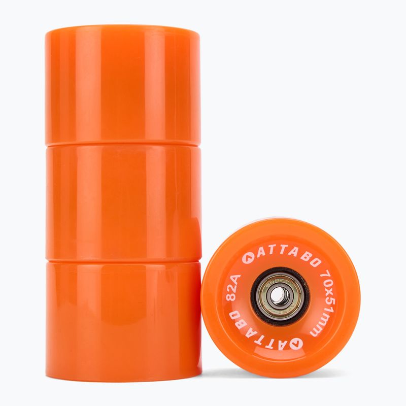 Roți pentru longboard ATTABO Longboard Wheels 70x51 mm 4 buc. portocaliu 2