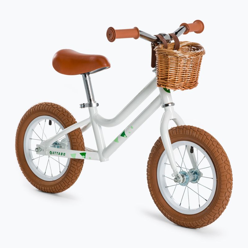 Bicicletă de echilibru ATTABO Ace 12" alb 3