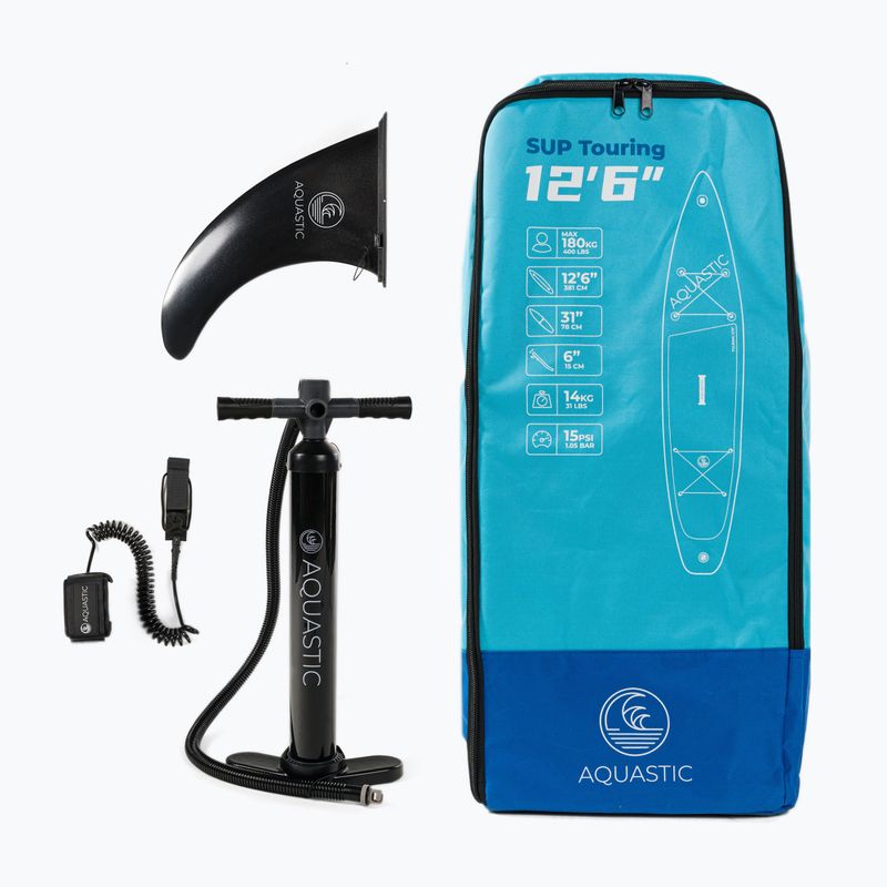 SUP AQUASTIC Touring board 12'6" albastru AQS-SUP005 12