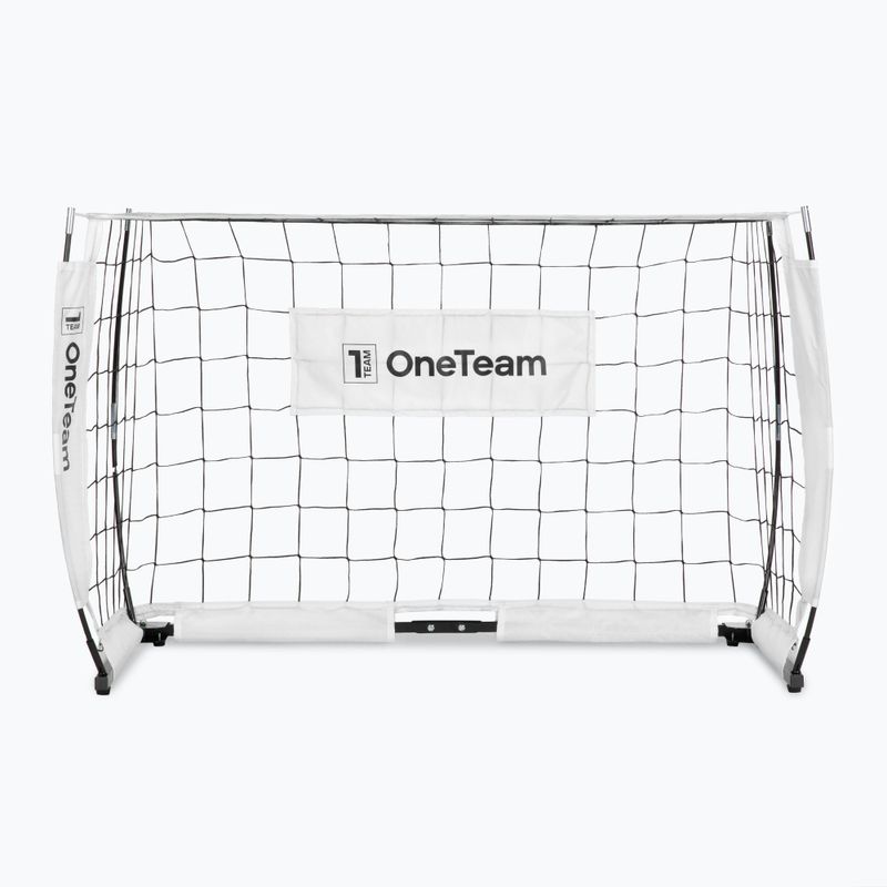 Poartă de fotbal OneTeam Flex Square 120 x 80 cm albă 2