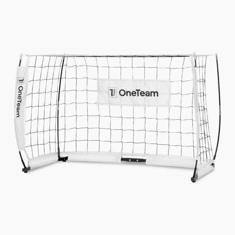 Poartă de fotbal OneTeam Flex Square 120 x 80 cm albă 3