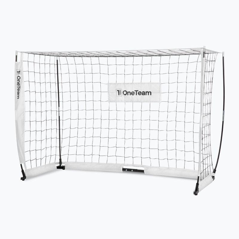 Poartă de fotbal OneTeam Flex Square 180 x 120 cm albă 3