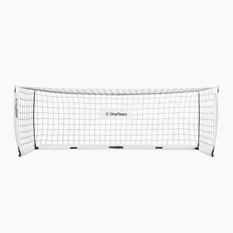 Poartă de fotbal OneTeam Flex Square 300 x 100 cm albă 2