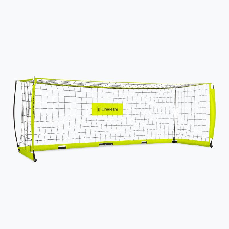 Poartă de fotbal OneTeam Flex Square 300 x 100 cm verde