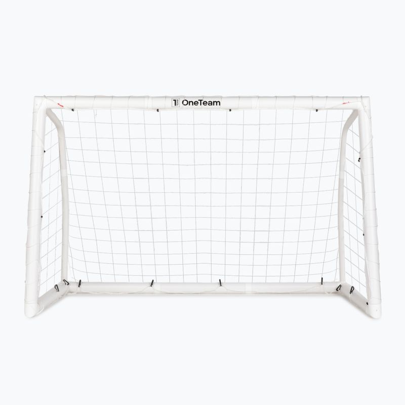 Poartă de fotbal OneTeam PVC 182 x 120 cm albă 2