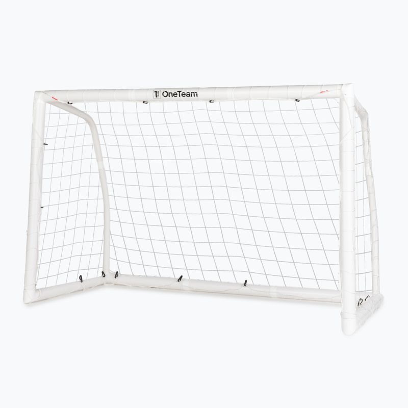 Poartă de fotbal OneTeam PVC 182 x 120 cm albă 3