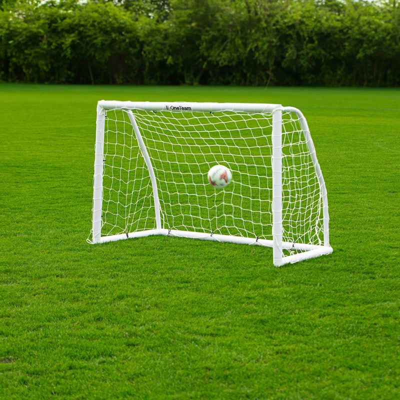 Poartă de fotbal OneTeam PVC 182 x 120 cm albă 12