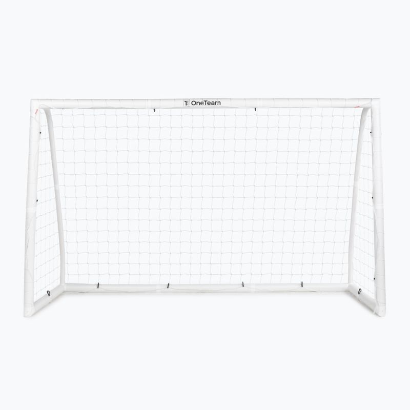 Poartă de fotbal OneTeam PVC 244 x 150 cm albă 2