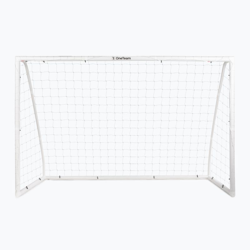 Poartă de fotbal OneTeam PVC 300 x 200 cm albă 2