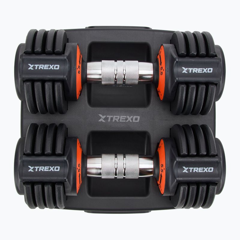Set de haltere reglabile XTREXO 2 x 5,75 kg negre 3