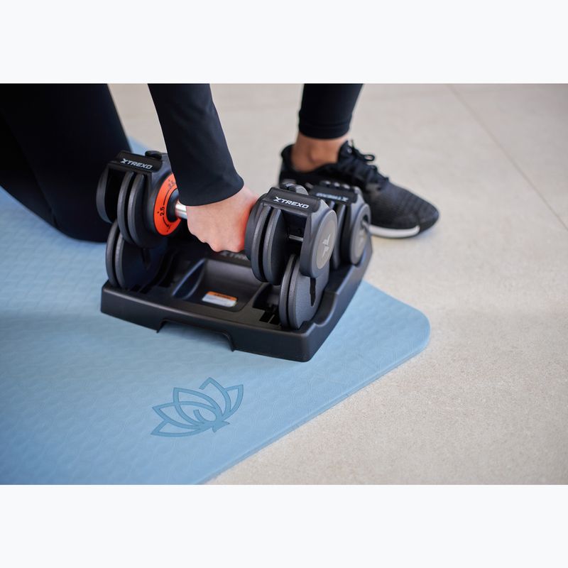 Set de haltere reglabile XTREXO 2 x 5,75 kg negre 9