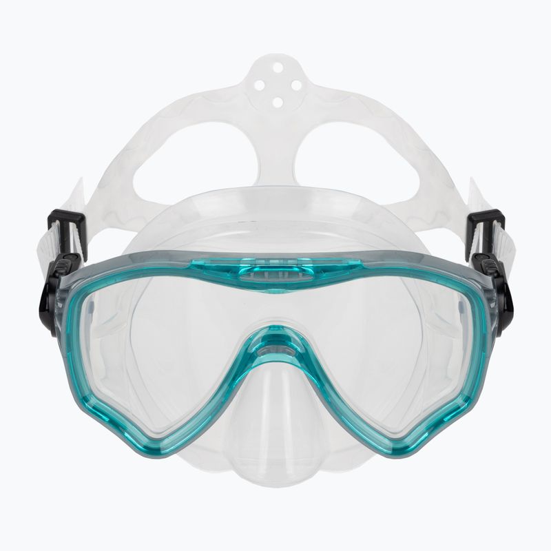 Set de snorkeling AQUASTIC Jetty mască + tub albatru 3