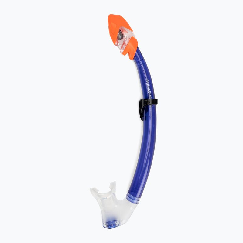 Set de snorkeling pentru copii AQUASTIC Shelly mască + tub albastru închis 6